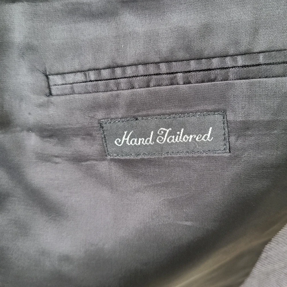 Robert Stock Jacket Mens 42L Gray Blazer‎ Birdseye Knit 2 Btn Hand Tailored VTG